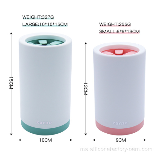 Silicone Portable Pet Dirty Claw Cuping Cawan